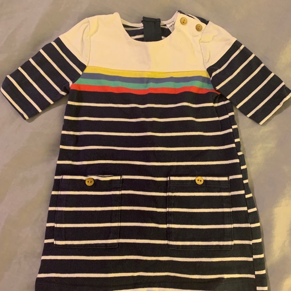 Striped fall dress